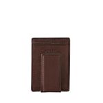 Fossil Men's Ingram Magnetic Multi-Card Wallet, Brown, One Size