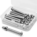 (20 Sets) M6-1.0 x 50mm Socket Head Cap Screws and Nuts Set 304 Stainless Steel 18-8 Button Head Bolts