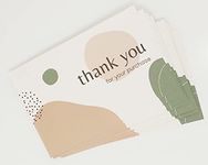 Thank You for Your Purchase Business Cards, Large Size 4 x 6, Pack of 100, Elegant and Professional Design, Recommended for Online Retailers, Small Business Owners and Local Stores