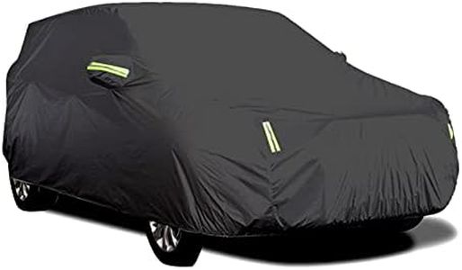 Staright Car Cover Full Sedan Covers with Reflective Strip Sunscreen Protection Dustproof&WaterproofScratch-Resistant Universal S