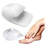 Anugrah Mart Nail Polish Dryer Machine Kit | Portable Battery Operated Nail Dryer with Fan for Nail Polish, Nail Art, Stamping Kit (White)