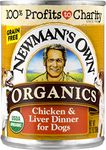 Newman’s Own Organics Grain Free Chicken & Liver Dinner for Dogs, 12.7-oz (Pack of 12)