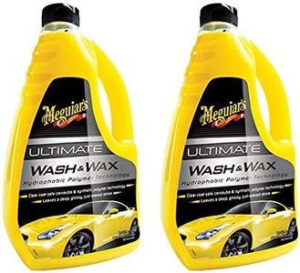 Meguiar's Ultimate Wash & Wax Car Care Cleaning Kit Solution, 48 Ounces (2 Pack)