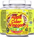 Raw Unfiltered Apple Cider Vinegar with The Mother, Turmeric 1400mg, Ginger, Black, Cayenne Pepper, Bio Cultures. 2775mg/serving. Metabolism Vitamins. Vegan Vegetarian High-Strength Complex. (1)