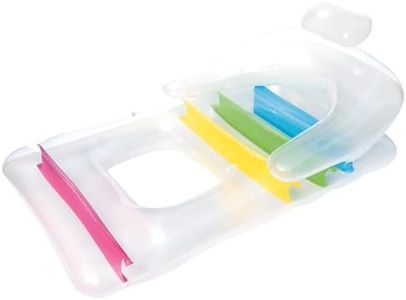 Bestway Inflatable Pool Floats, Swimming Pools Bed Water Float Beach Chair Lounge Floating Blow Up Tanning Beds Sun Tan for Outdoor Camping, with Back Head and Arm Rests Multicolour