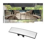 Osilly Rear View Mirror for Car, 12.1 inch Interior Clip-on Panoramic Convex Rearview Mirrors, HD Anti Glare Wide Angle and Reduce Blind Spot, Universal for SUV Trucks Vehicles (White)