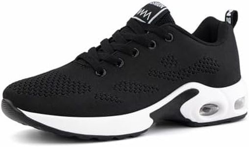 Hitmars Basket Femme Running Chaussures Sport Sneakers Femme Legere Marche Basquette Fitness Jogging Course Coussin d'air 2 Noir 41