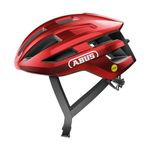 ABUS PowerDome MIPS road bike helmet - lightweight bike helmet with clever ventilation system and impact protection - Made in Italy - for men and women - red, size S