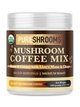 PureShrooms Mushroom Coffee - Focus & Create with Chaga & Lion’s Mane. Memory, Focus, Immune Booster. Keto Friendly (50 Servings, 100 Grams)