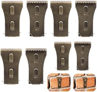 Jindizi 10Pcs Brick Hook Clips Heavy Duty Hanging Clips Brick Clamps Outdoor Brick Hangers Wall Clips Without Drilling for Hanging Outdoor Home Decoration