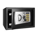 Home Safe Fireproof Waterproof Secure Digital Steel Safe Security Electronic Home Office Money Safety Box 8.5L Black