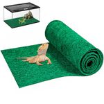 Mechpia 47" x 24" Large Reptile Carpet Terrarium Liner Bedding Reptile Substrate Mat Tank Accessories for Bearded Dragon Snake Lizard Tortoise Leopard Gecko (Green)