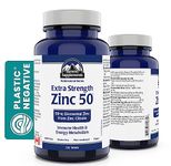 Summit Supplements Chelated Zinc Citrate 50mg - Enhanced Sleep & Immune Support - 120 Tablets for Men & Women - 3rd Party tested & Made in Canada