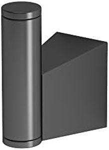 Gatco 4715MX Bleu, Robe Hook In Matte Black / Single Wall Mounted 2.25" H Robe, Towel Hook For Bathroom