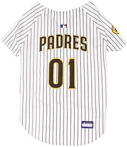 MLB Jersey for Dogs & Cats - Baseball San Diego Padres Pet Jersey, Large.