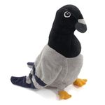 Defender | Plush Fluffy Pigeon | Realistic Cuddly Soft Toy | Blue Grey