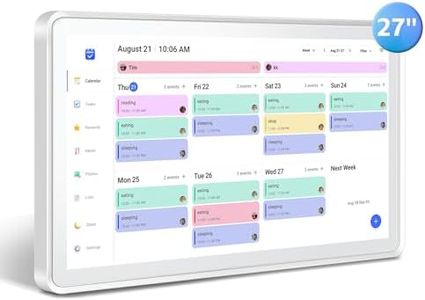 Deerift Digital Calendar 27", Touch Screen Electronic Calendar & Planner Wall Mountable, Instant Phone Sync, Photo Gallery, Custom Lists, Task Charts, Family Calendar for Home Office Organization