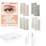 Akliocss 1220Pcs Premium Quality Complexion Natural Invisible Single Side Eyelid Tape Stickers Medical-use Fiber Eyelid Lift Strip, Instant Eye Lift Without Surgery, Perfect for Uneven Mono-Eyelids