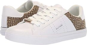 Tommy Hilfiger Women's Lorio Sneaker, White Multi, 6