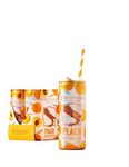 Bartenura Peach Moscato Cans - Juicy Peach Flavour That Balance Perfectly With The Sweet Flavours Of Moscato | 5% ABV | 4 x 50ml | Perfect For Any Party Celebration