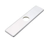 Homevacious 10 Inch Kitchen Sink Faucet Baseplate Hole Cover Deck Plate Escutcheon Chrome Square 304 Stainless Steel