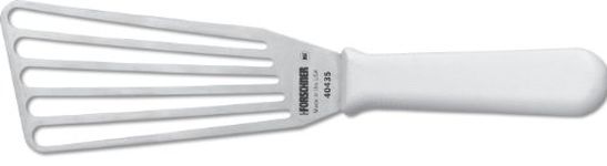 Victorinox 3-Inch by 6-Inch Chef's Slotted Fish Turner Head, White Poly Handle, Multicolor, 3 X 6 Inch (40435)