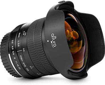 Altura Photo 8mm f/3.0 Professional Wide Angle Lens Aspherical Fisheye Lens for Canon EOS 90D 80D 77D Rebel T8i T7 T7i T6i T6s T6 T100 SL2 SL3 DSLR Cameras with Canon EF Lens Mount