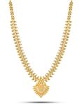 CUTE GOLD One Gram Forming Gold Plated Traditional South Indian Fashion Jewellery Long Haram for Women & Girls (HRM-9013)
