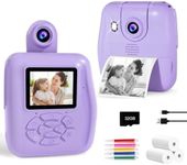 Kids Camera Instant Print - Kids Instant Cameras That Print Photos Digital Camera for Kids 1080P Toys Camera with Instant Pictures Birthday Gifts for 3 4 5 6 7 8 9 10 11 12 Year Old Girls Boys
