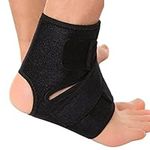 Ankle Guard Brace Adjustable Stabilizer Sleeve with Support for Peroneal Tendonitis Running, Soccer, Volleyball, Gymnastics, Pain Relief, Sprains, and Recovery for Men and Women, 2 Pack