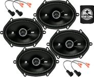Kicker Speakers 6X8 inch for Ford F-150 1999-2014 Upgrade Kit - 4 Pack of DS Series with Harness, Coaxial Car Audio Front and Rear Door Speaker DSC680, 43DSC6804