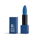 3INA MAKEUP - The Lipstick 845- Blue Lipstick with Vitamin E & Shea Butter to Nourish the Lips - Long Lasting Lip Colour with Matte Finish and Creamy Texture - Vegan - Cruelty Free