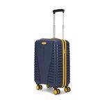 Aristocrat Airpro Plus Cabin 55 Cm(Small) 8 Wheel Spinners Trolley Bags for Travel Hard Case Luggage, Lightweight Bag with TSA Lock & Anti-Theft Zipper(Blue)