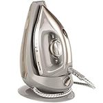 Salter Upright Compact Steam Iron - Steam Pro with Ceramic Soleplate, 1.5L Removable Water Tank, Continuous Steam, Compact Base with cord storage, Temperature Control, Anti-Calc Function, 1.9m Cord