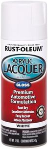 Rust-Oleum 253364 Automotive Acrylic Lacquer Spray Paint (340 g, Gloss White)