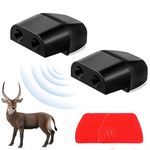 2Pcs Self Adhesive Deer Whistles for Cars Car Exhaust Sound Booster Car Safety Kit for Trucks Suv Cars Bumper Rear View Mirror Avoiding the Collision Between Animal and Vehicles