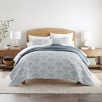 Linen Market Quilts Twin Scalloped 