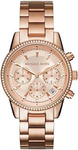 Michael Kors Women's Ritz Rose Gold-Tone Watch MK6357