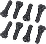 Aoerzn 8Pcs Premium TR413 Tubeless Tire Valve Stems, Black Rubber Snap-in Tire Valve Stem, Universal for Tubeless 0.453 inches 11.5mm Rim Holes