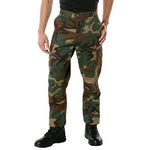 Rothco Relaxed Fit Zipper Fly BDU Pants - Woodland Camo