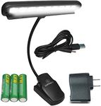 Lumiens L9 - Music Stand Light Clip On Orchestra LED Lamp - No Flicker, Fully Adjustable, 2 Levels of Brightness - Also for Book Reading, Mixing, DJ's, Craft Work Table, Travel and Desk
