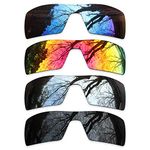 ToughAsNails Set of 4 Polarized Replacement Lenses for Oakley Oil Rig Pack-BSFM4