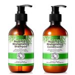 Rosemary Shampoo and Conditioner Set, Hair Growth Rosemary Shampoo and Conditioner Against Hair Loss Nourishes Scalp, Biotin Rosemary Oil Shampoo and Conditioner for Women and Men, Sulfate Free