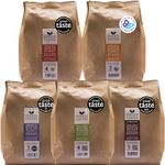 Organic Coffee Beans - Single Origin, Award Winning Medium & Dark Roast Gift Set by Source Climate Change - Ethically Sourced, Traceable & Freshly Roasted Taste Collection, 4 x 500g Coffee Bags