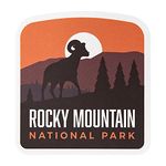 Vagabond Heart Rocky Mountains National Park Sticker - Weatherproof Vinyl Souvenir Decal