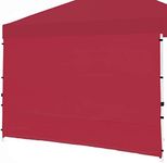 Canopy SunWall, 10x10ft Pop Up Canopy Sidewall for Instant Canopy Tent Gazebos, 1 Pack Sidewall Only Red