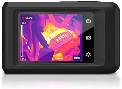 HIKMICRO Pocket2 Caméra Thermique 256 x 192 (49152) Pixels avec Optique de 8MP,Mode Fusion 25 Hz, Wi-FI, écran Tactile 3.5", IP54, -20°C~400°C