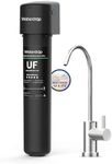 Waterdrop 15UB-UF 0.01 μm Ultra Filtration Under Sink Water Filter System for Baçtёria Reduction, Reduces Lead, Chlorine, Bad Taste & Odor, 16K Gallons, with Dedicated Brushed Nickel Faucet, USA Tech