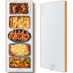 Electric Warming Tray (Extra Long 40" x 12"), Food Warmer with Thermostat and Full Surface Warming, Food Warming Mat with 2 Modes