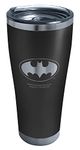 Tervis DC Comics Batman Logo Engraved on Onyx Shadow Triple Walled Insulated Tumbler Travel Cup Keeps Drinks Cold & Hot, 30oz Legacy, Onyx Shadow, 1 Count (Pack of 1)